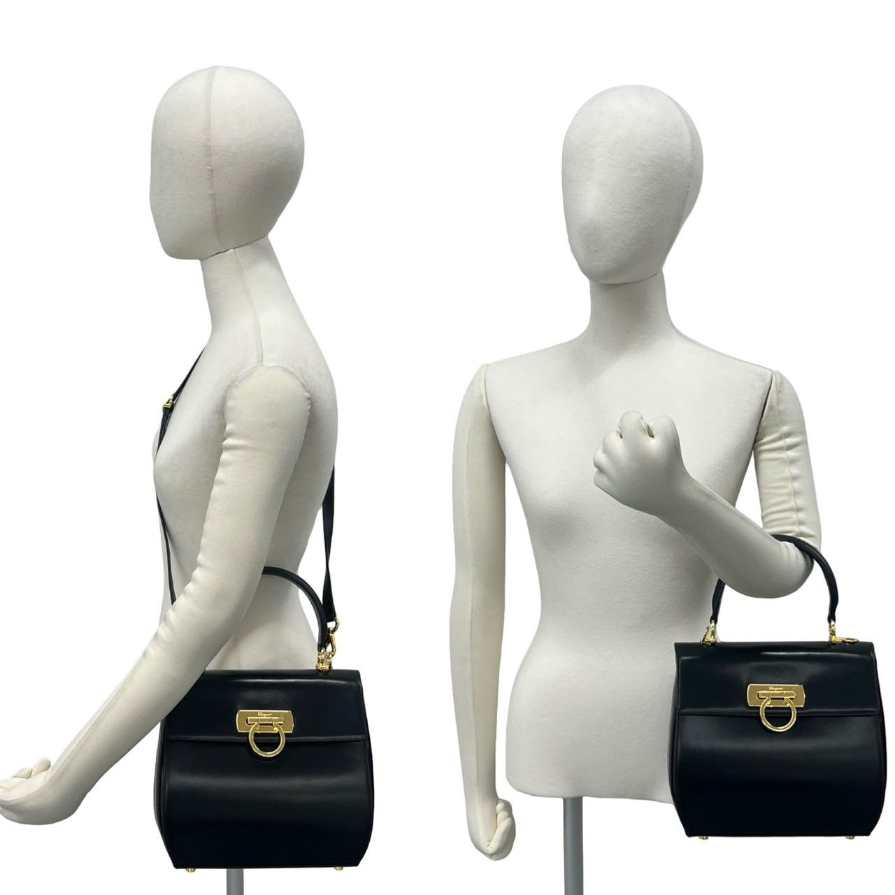 極 美品 Salvatore Ferragamo サルヴァトーレフェラガモ ガンチーニ