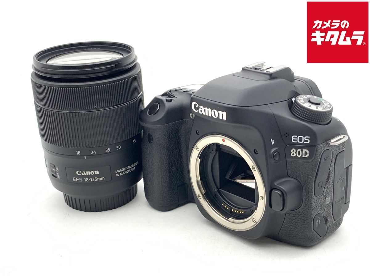 【中古】 【良品】 キヤノン EOS 80D EF-S18-135 IS USM レンズキット