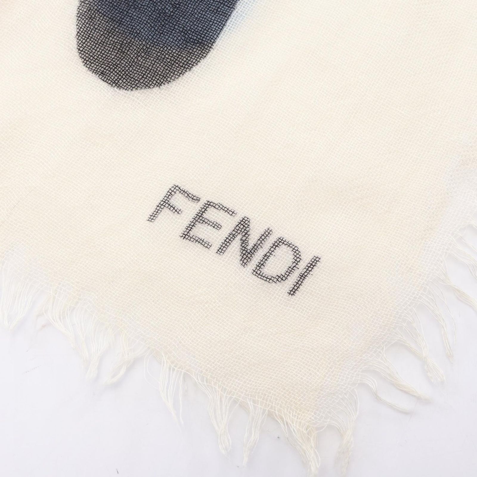 フェンディ FENDI ストール ロゴ総柄 シルク 大判ストール レディース