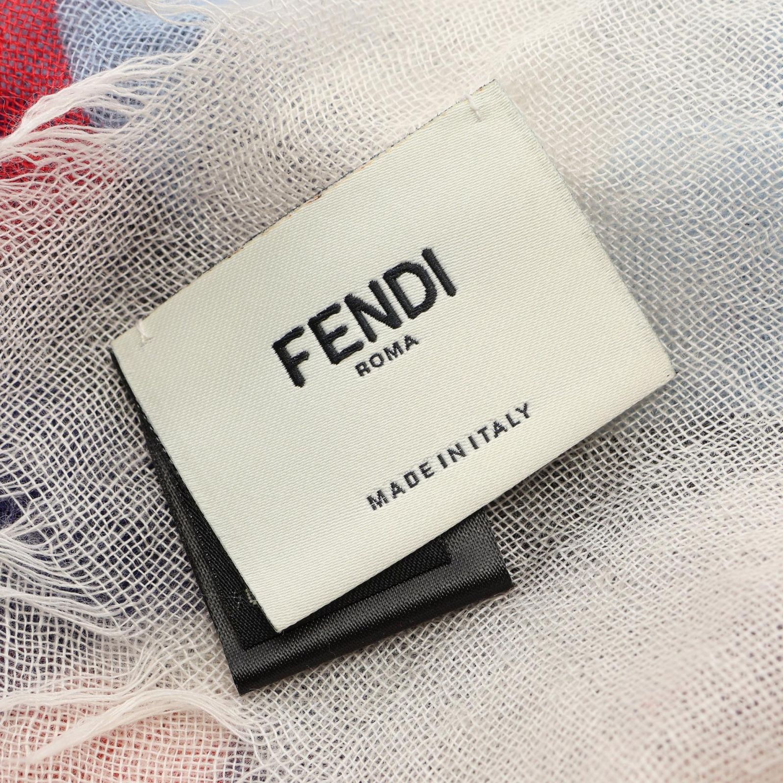 フェンディ FENDI ストール ロゴ総柄 シルク 大判ストール レディース