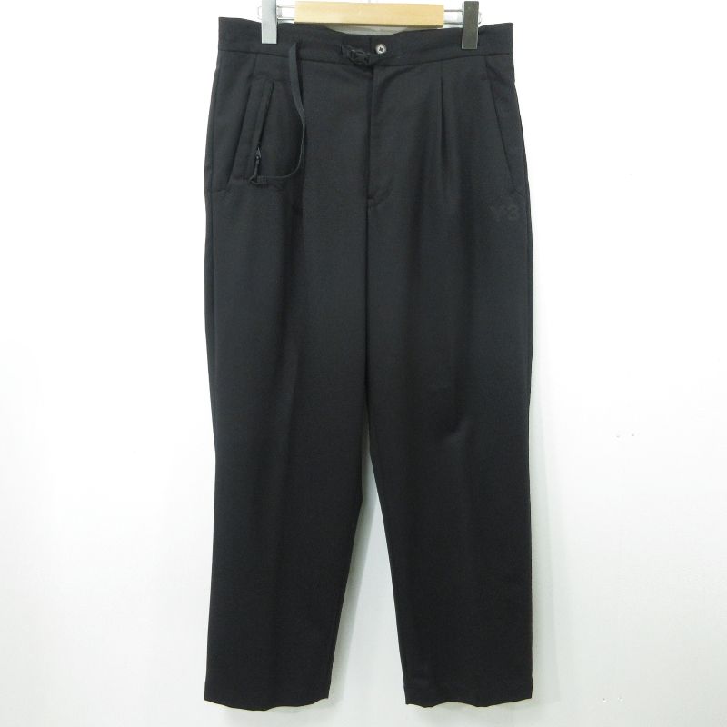 【三重本店】 中古 Y-3 | ワイスリー クロップドパンツ CLASSIC REFINED WOOL STRETCH TLRD CRP PANTS HB3387 ブラック サイズ：S 【108】