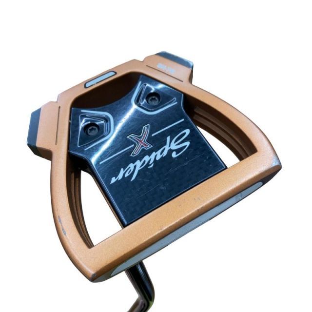 【中古】 テーラーメイド Spider X COPPER/WHITE シングルベンド 34インチ パター PT スチール(ブラック) (フレックスその他) メンズ 男性用 右利き 右用 Dランク ゴルフクラブ