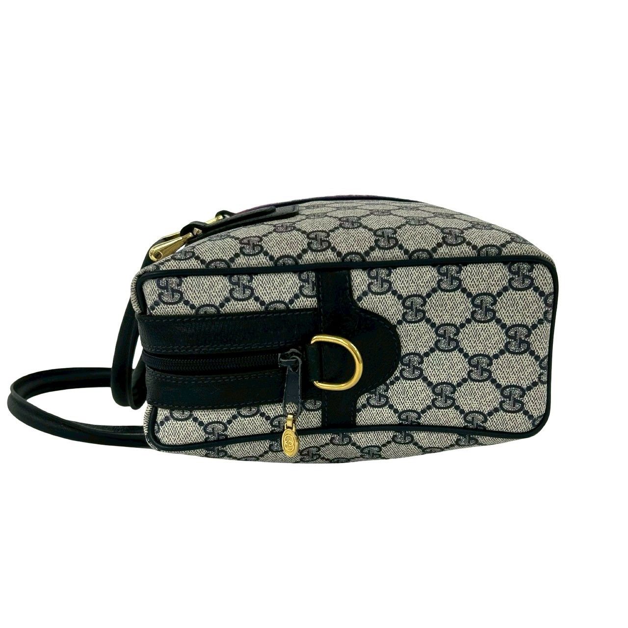 極 美品 GUCCI グッチ オールドグッチ シェリーライン GG ロゴ 柄 金具