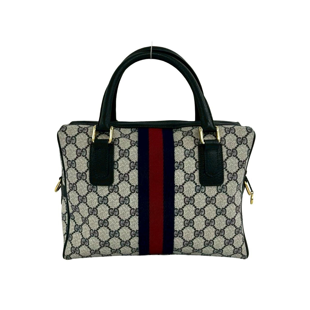 極 美品 GUCCI グッチ オールドグッチ シェリーライン GG ロゴ 柄 金具
