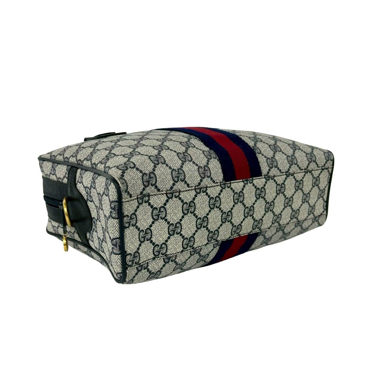 極 美品 GUCCI グッチ オールドグッチ シェリーライン GG ロゴ 柄 金具