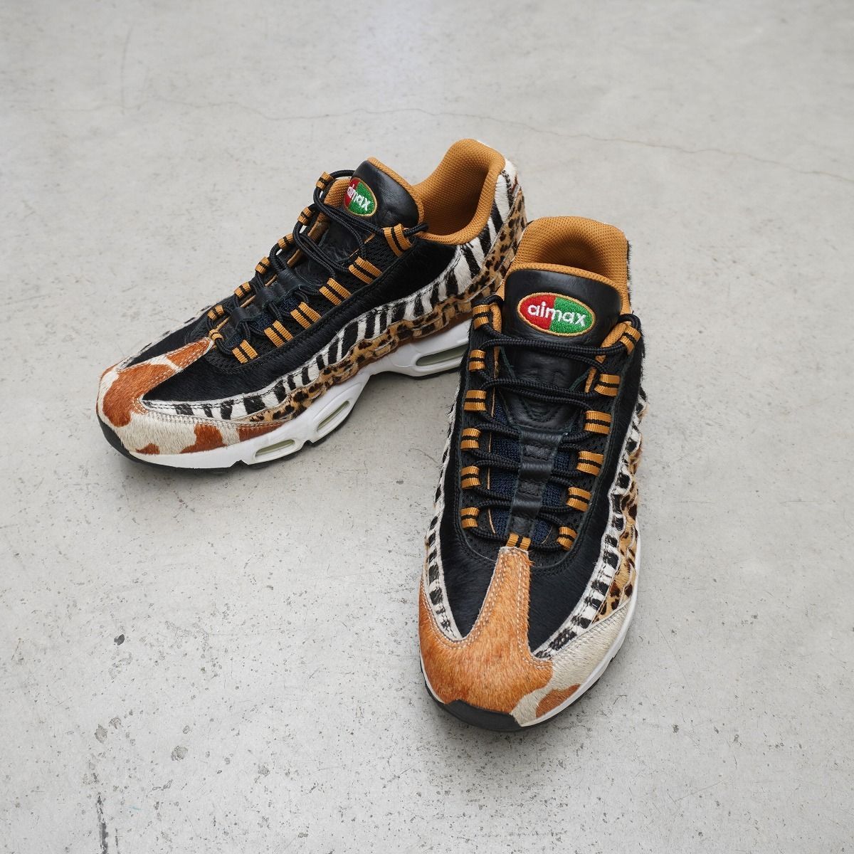 希少 atmos アトモス × Nike ナイキ air Max 95 DLX Animal Pack エアマックス アニマルパック スニーカー シューズ AQ0929-200 3507Q♪