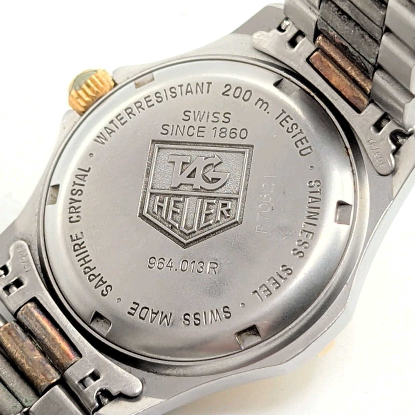 TAG HEUER Professional 2000 Watch quartz Ladies Silver Gold dial