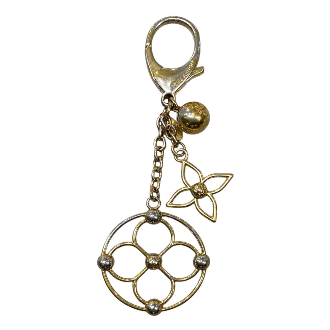 ☆ルイヴィトン バッグチャーム キーホルダー ブルーミー ゴールド M67931 LOUIS VUITTON