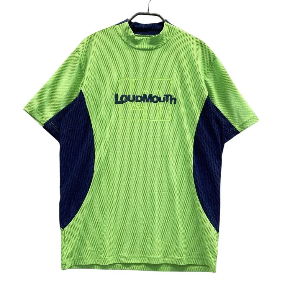 サイズ：L LOUD MOUTH ラウドマウス 2026年モデル メッシュ モックネック 半袖Tシャツ グリーン系 [240101675201] ゴルフウェア メンズ ストスト