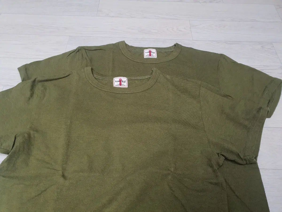 サムライジーン 半袖Tシャツ 2パック オリーブ