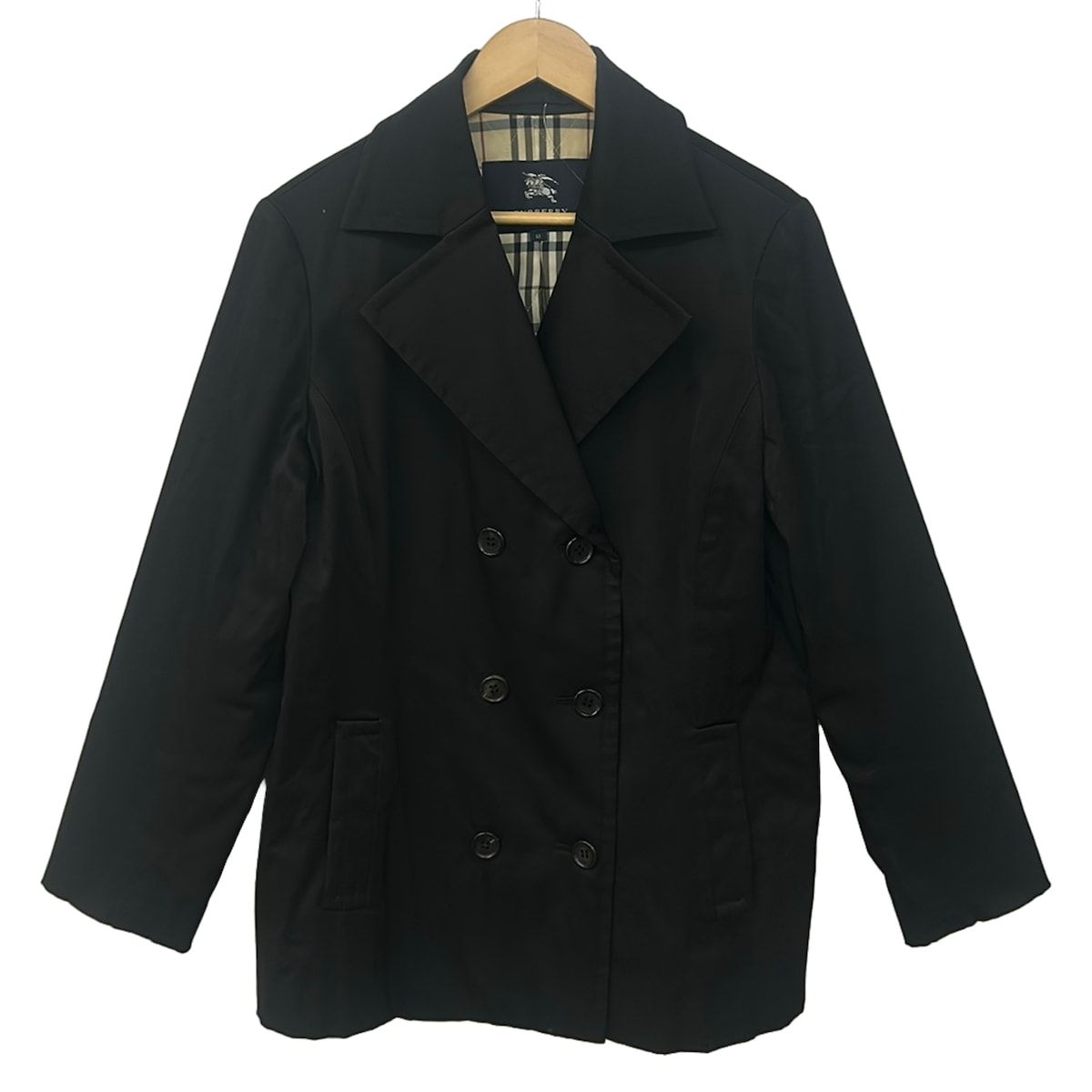Burberry LONDON(バーバリーロンドン) コート サイズ15BR レディース - 黒 長袖/中綿/秋/冬
