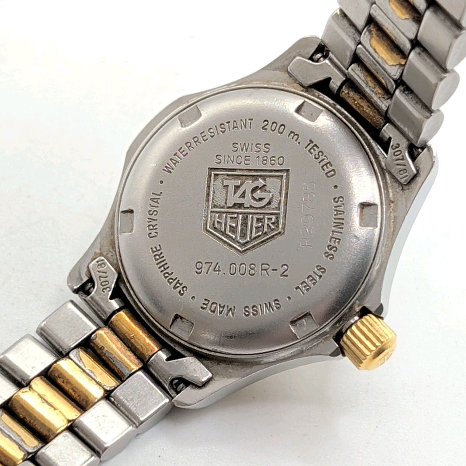 TAG HEUER Professional 腕時計 ビンテージレディース TAG HEUER Professional Watch quartz Ladies Silver Gold dial Y2K
