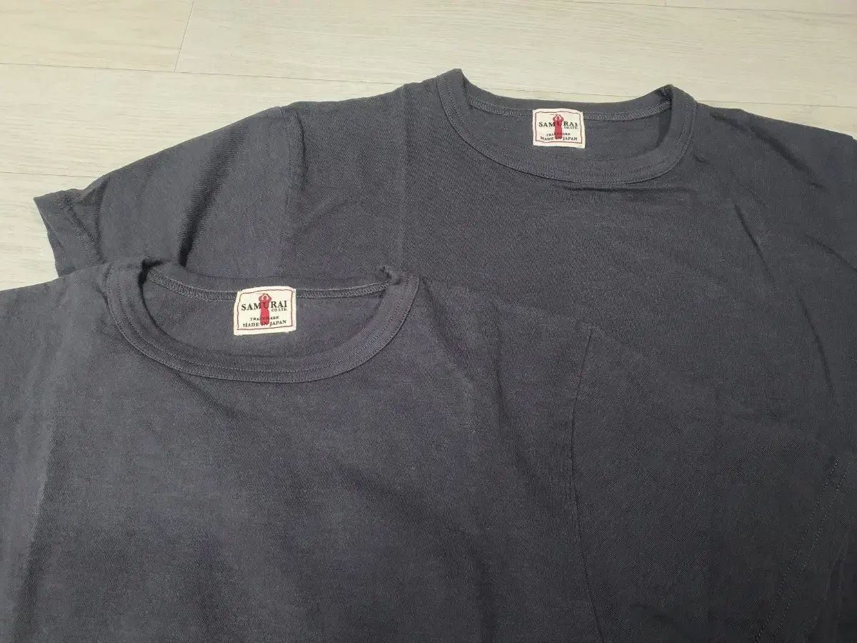 サムライジーン 半袖 Tシャツ 2パック チャコール