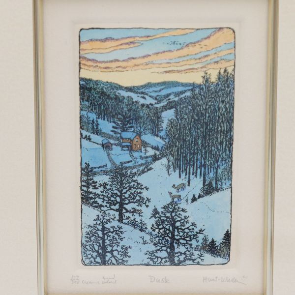 スーザン ハント ウォルコッツ S.HUNT WULKOWICZ 銅版画 エッチング