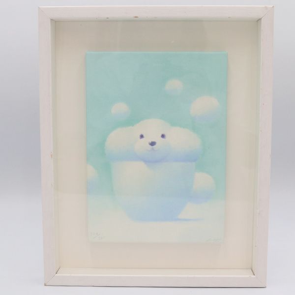 渡辺 宏 わたなべ ひろし 版画 【お気に入りのカップ】額縁入り【ww】【中古】5000003801300009 8,250円