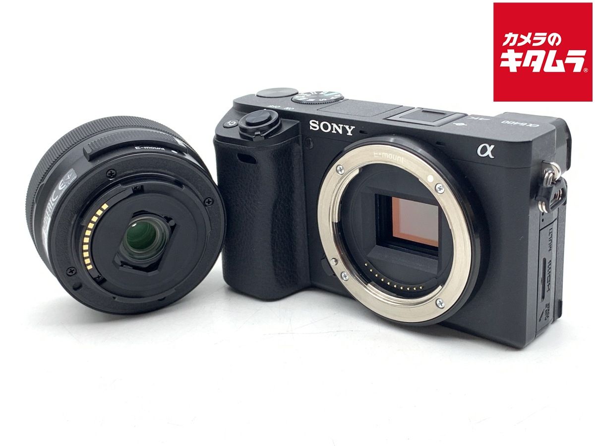 【中古】 【良品】 ソニー α6400 パワーズームレンズキット ブラック [ILCE-6400K B]