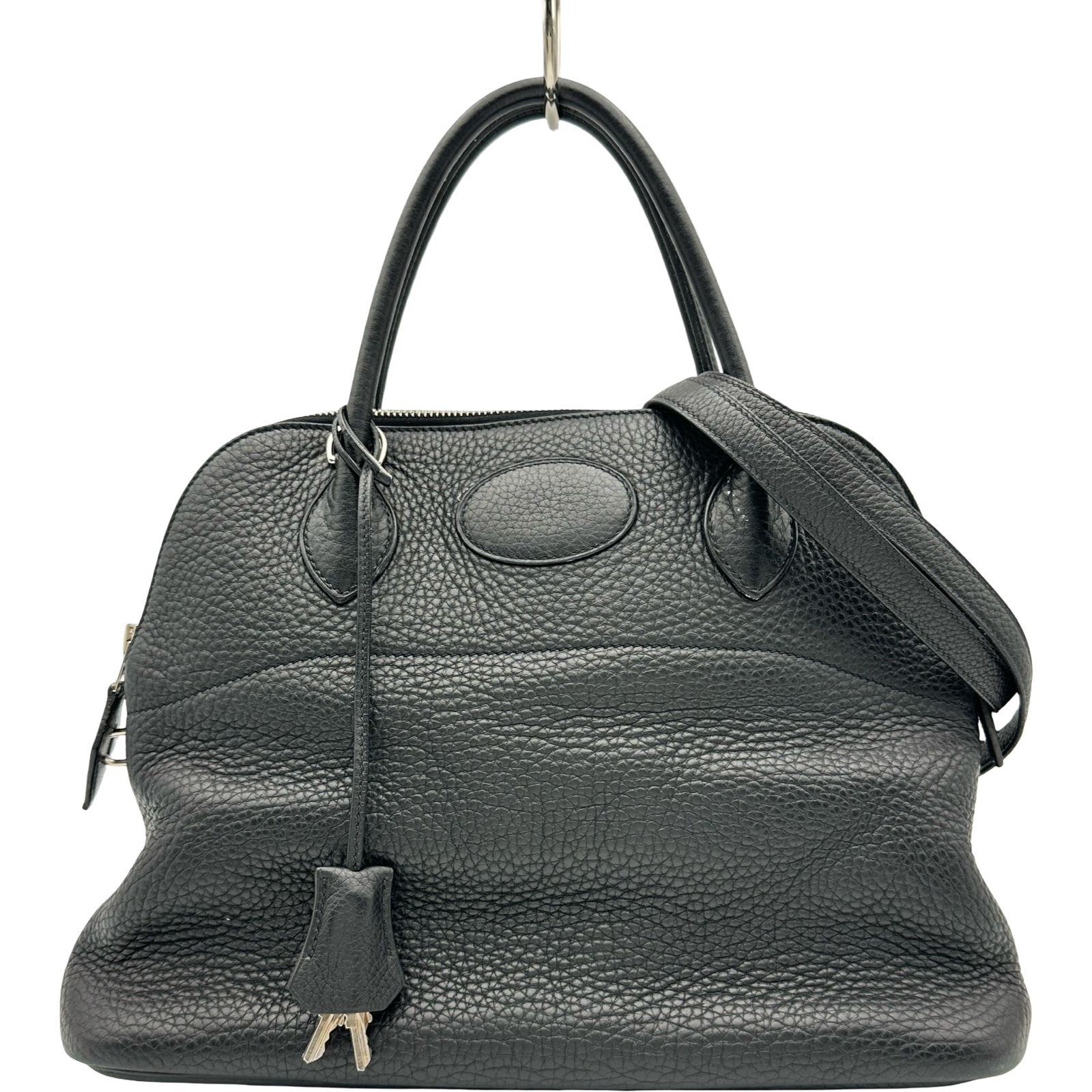 エルメス HERMES ボリード31 I刻印 ブラック シルバー金具 トリヨン レディース ハンドバッグ