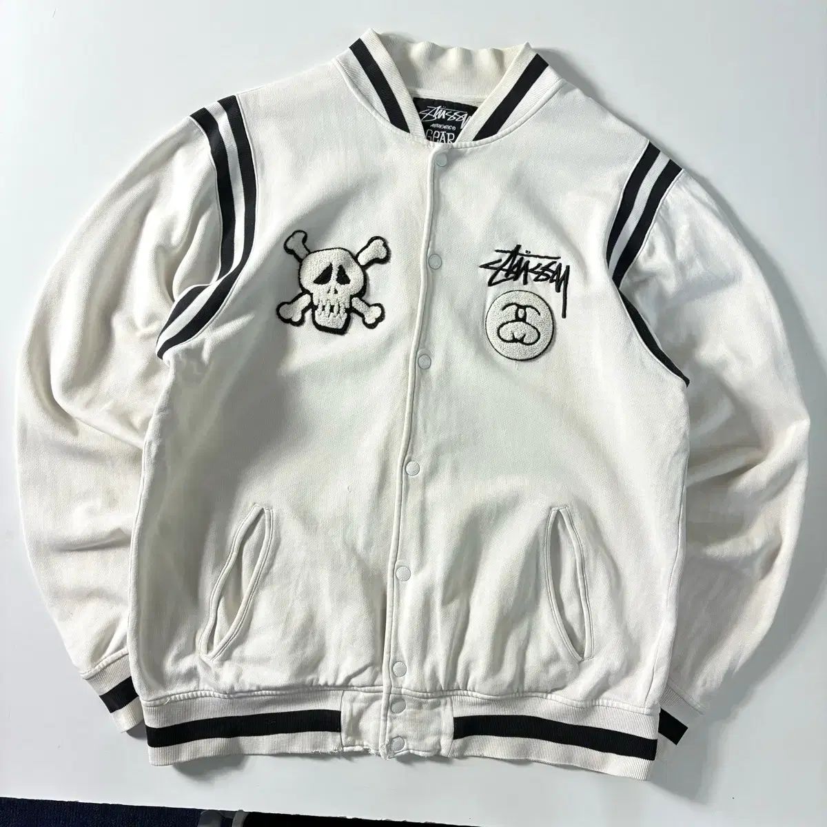Stussy ステューシー 90's ギア スカルパッチ スタジャン ジャケット