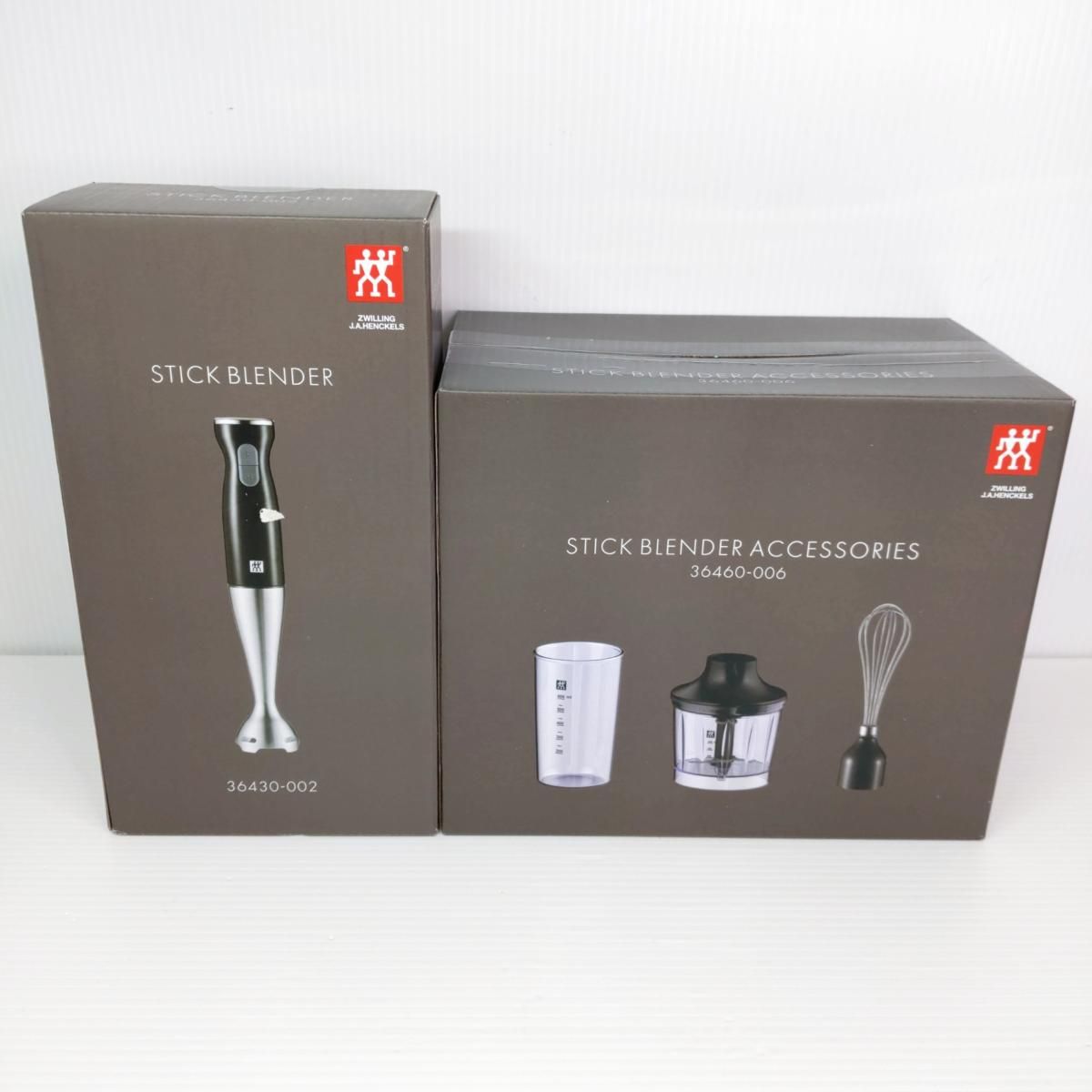 【未使用品】ZWILLING ツヴィリング スティックブレンダー チョッパー ビーカー 泡だて器セット〇YR-55045〇
