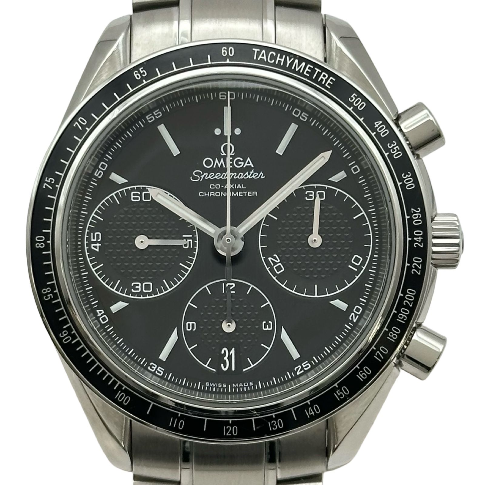 オメガ OMEGA スピードマスター レーシングコーアクシャル クロノメーター クロノグラフ 326.30.40.50.01.001 ブラック ステンレススチール 自動巻き メンズ 腕時計