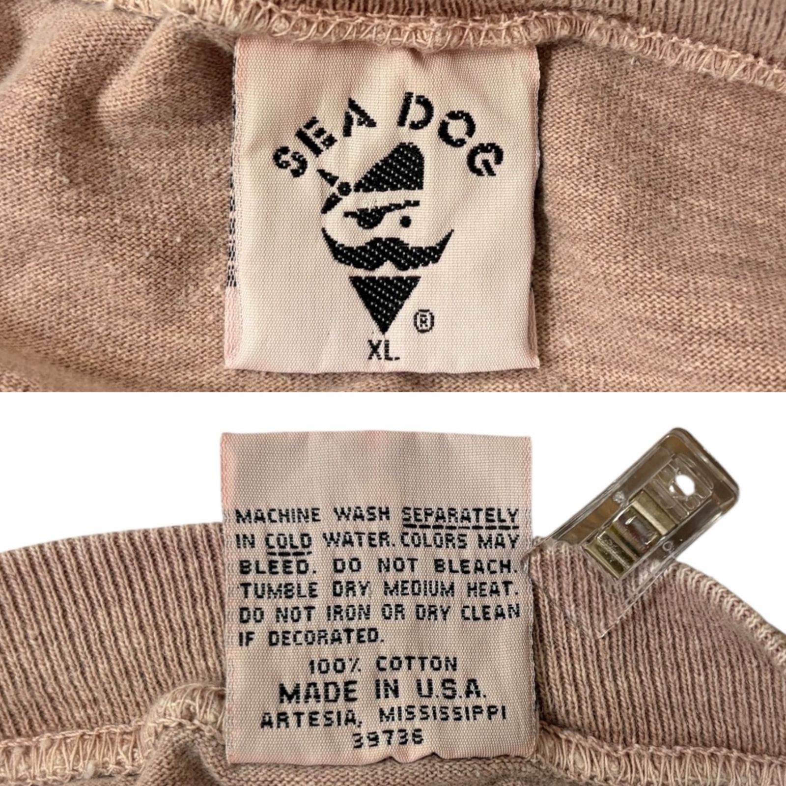 SEA DOG アニマルプリントTシャツ 両面 犬 ダルメシアン USA製 90S 