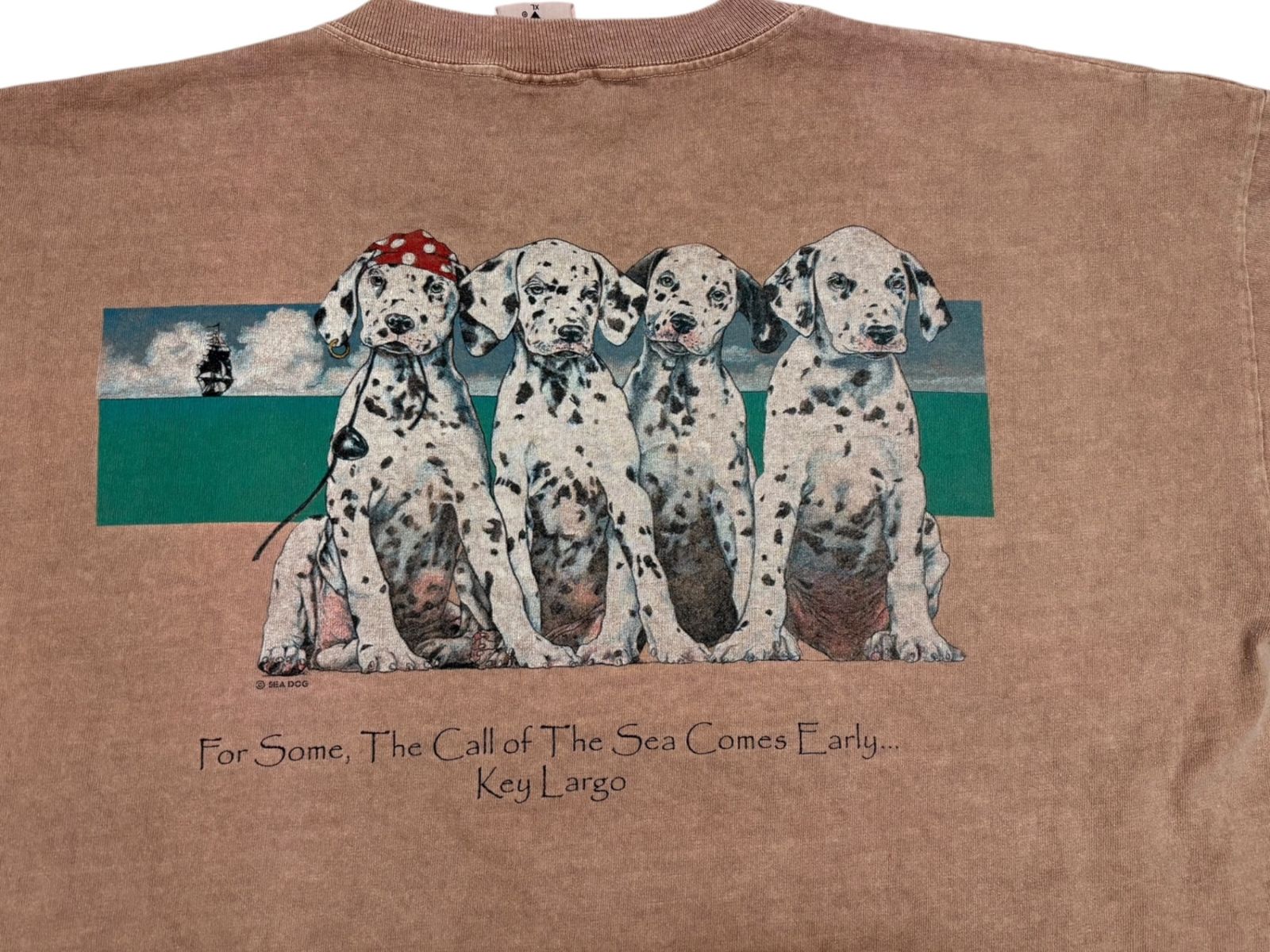SEA DOG アニマルプリントTシャツ 両面 犬 ダルメシアン USA製 90S 