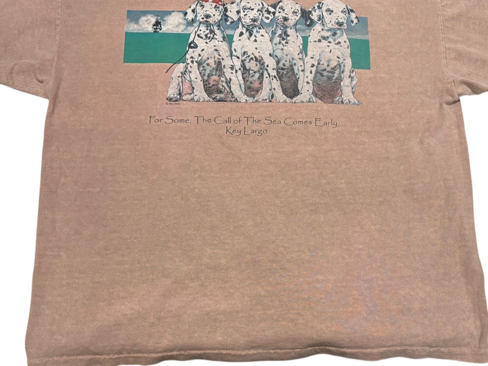 SEA DOG アニマルプリントTシャツ 両面 犬 ダルメシアン USA製 90S 