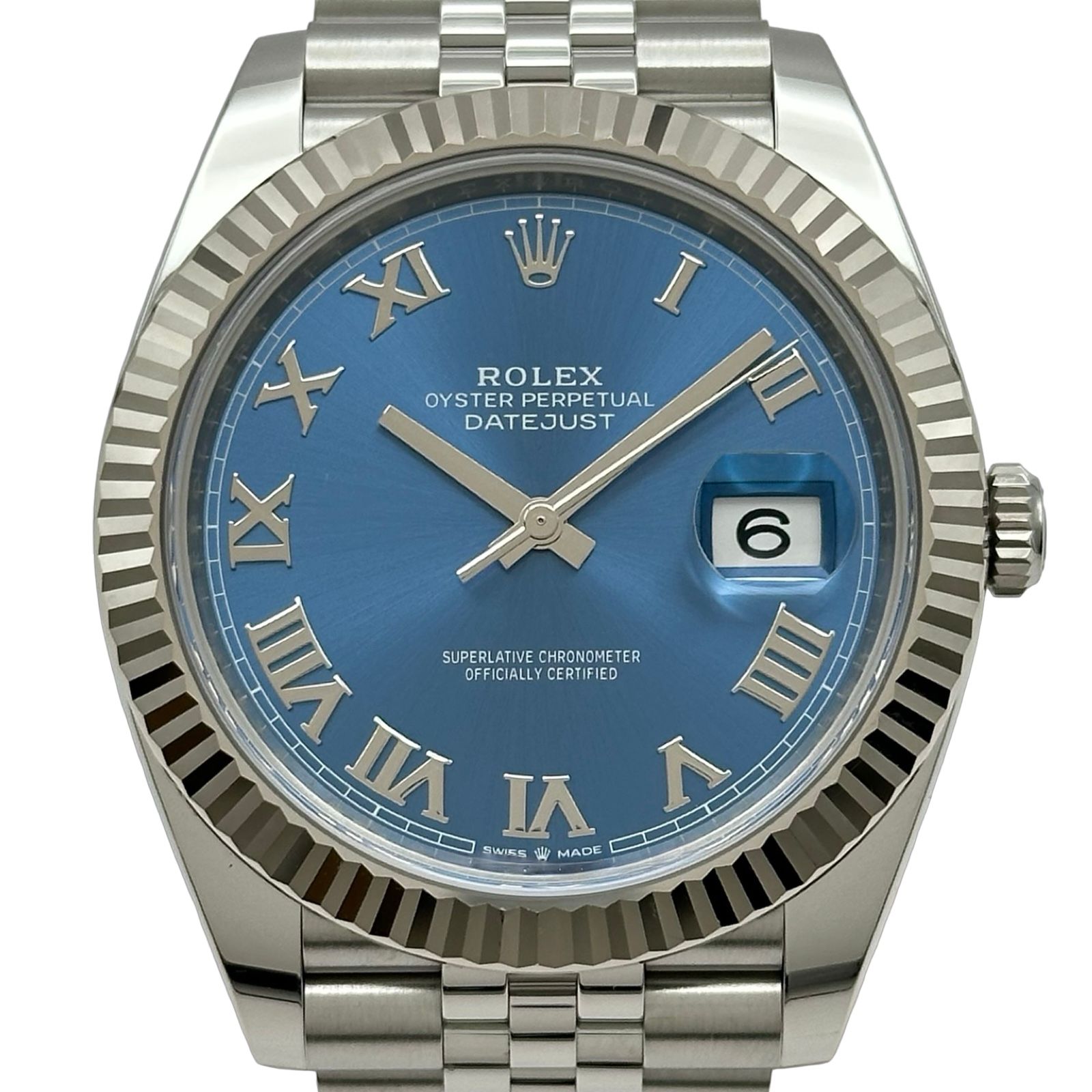 ロレックス ROLEX デイトジャスト41 126334 アズーロブルー ホワイトゴールド/ステンレススチール 自動巻き メンズ 腕時計