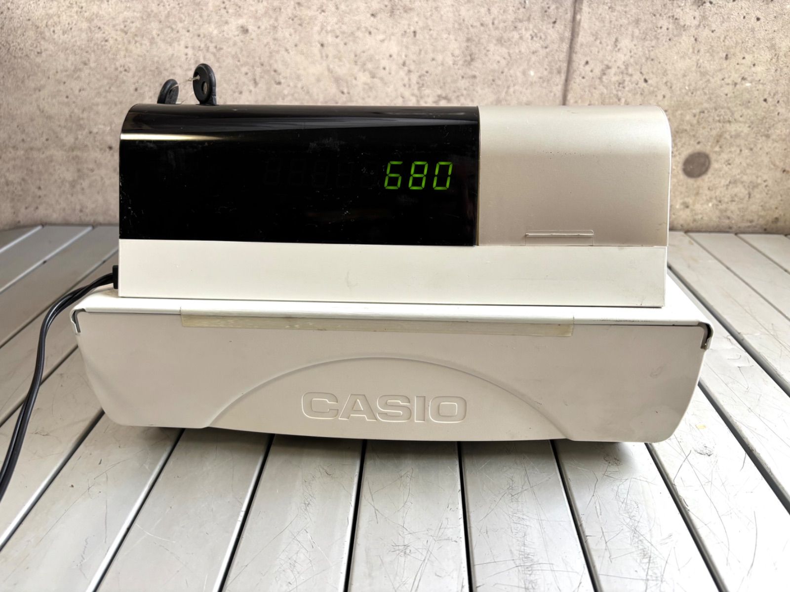 CASIO カシオ SE-S20 レジスター 8部門 小型ドロア ホワイト 現状品