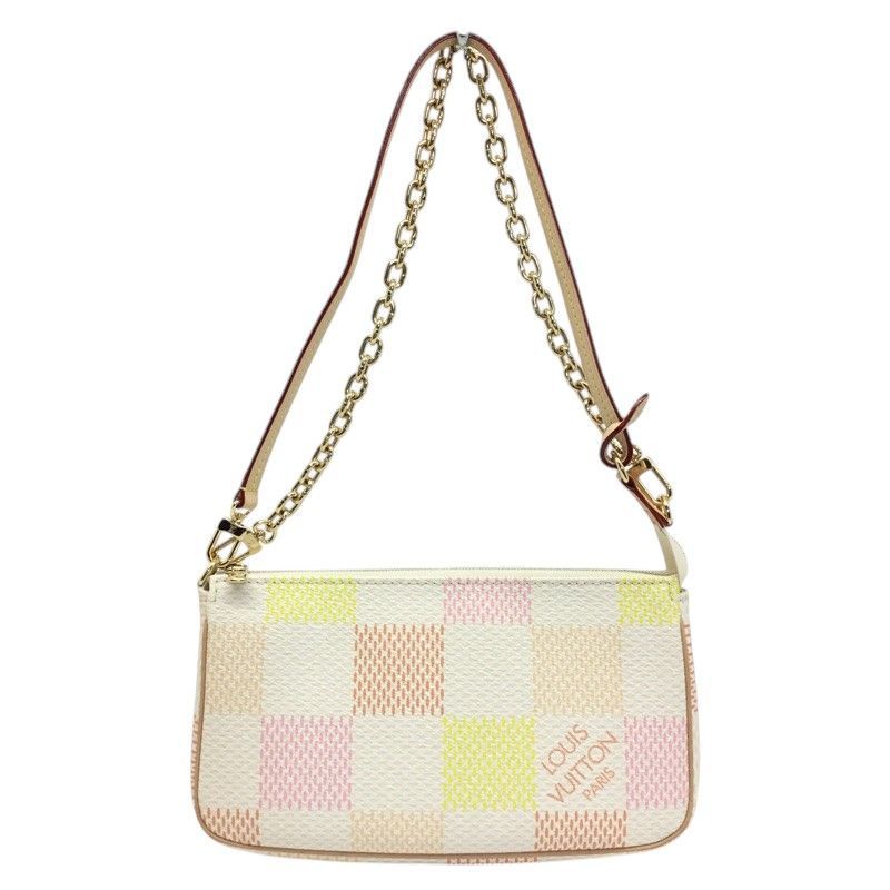 LOUIS　VUITTON【ルイヴィトン】ポシェットアクセソワール　ダミエリシャス　N40642　ショルダーバッグ　チェーン　ミニバッグ【中古品/USED-A】質屋　かんてい局那覇店　ｎ3100427927300561