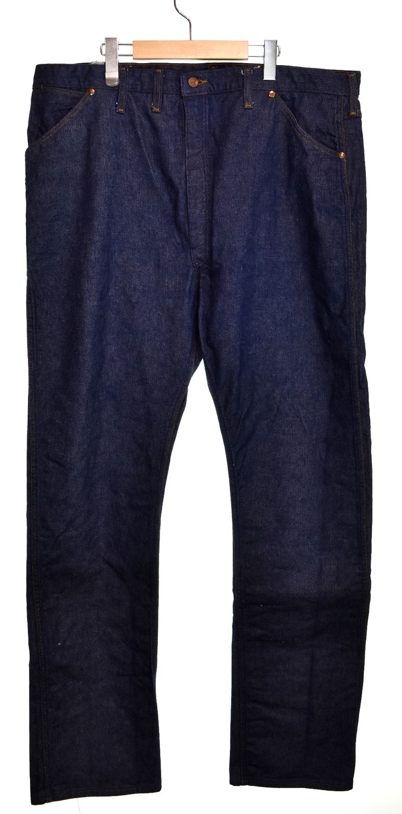 ラングラー Wrangler 60's 11MWJ 斜めベル VINTAGE DENIM ヴィンテージ デニム 60年代 GRIPPER ZIPPER 両爪 グリッパー ジッパー 60s 濃紺 デニム ブルー 42×36 103MB-994