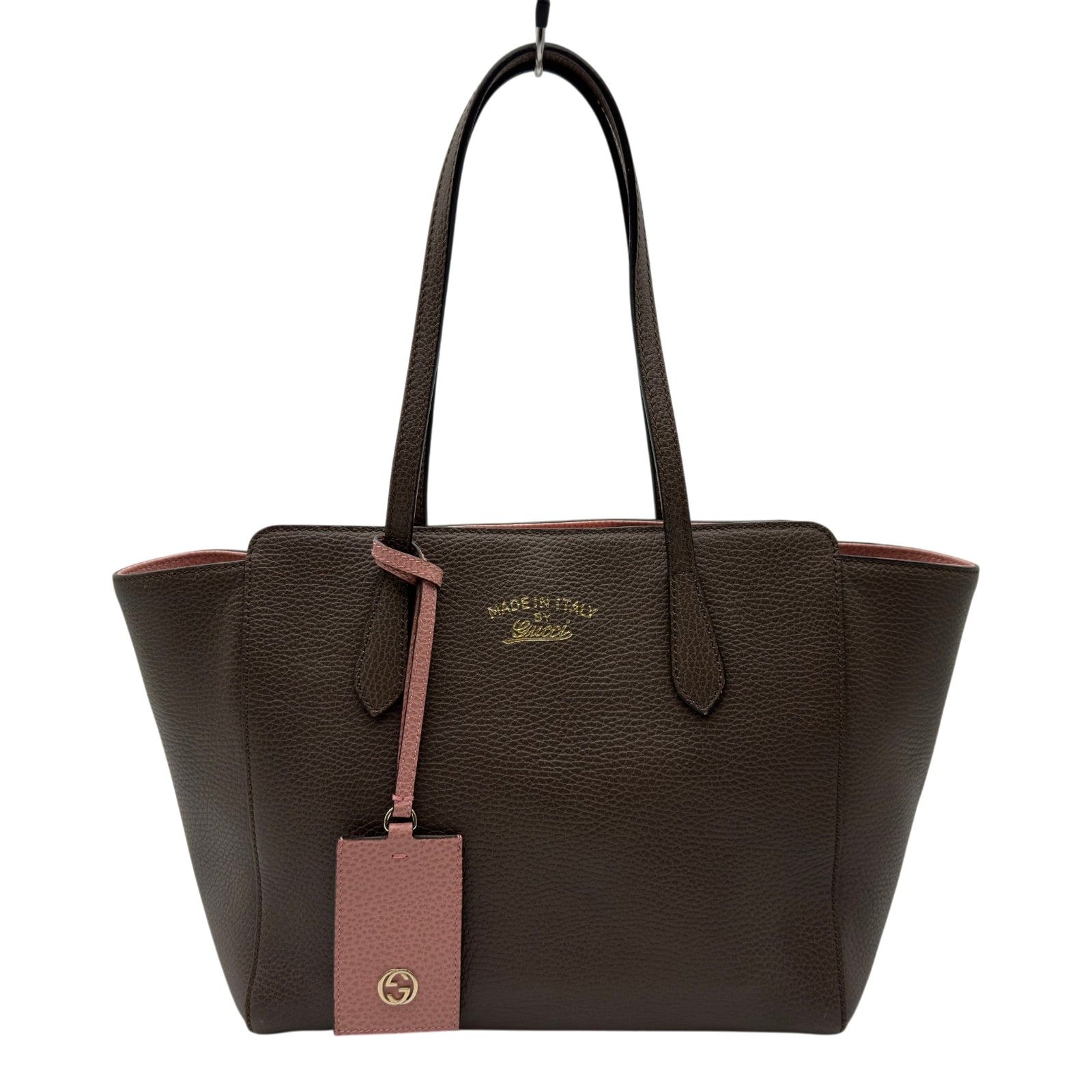 グッチ GUCCI スゥイング トートバッグ 354408 ブラウン/ピンク レザー レディース トートバッグ