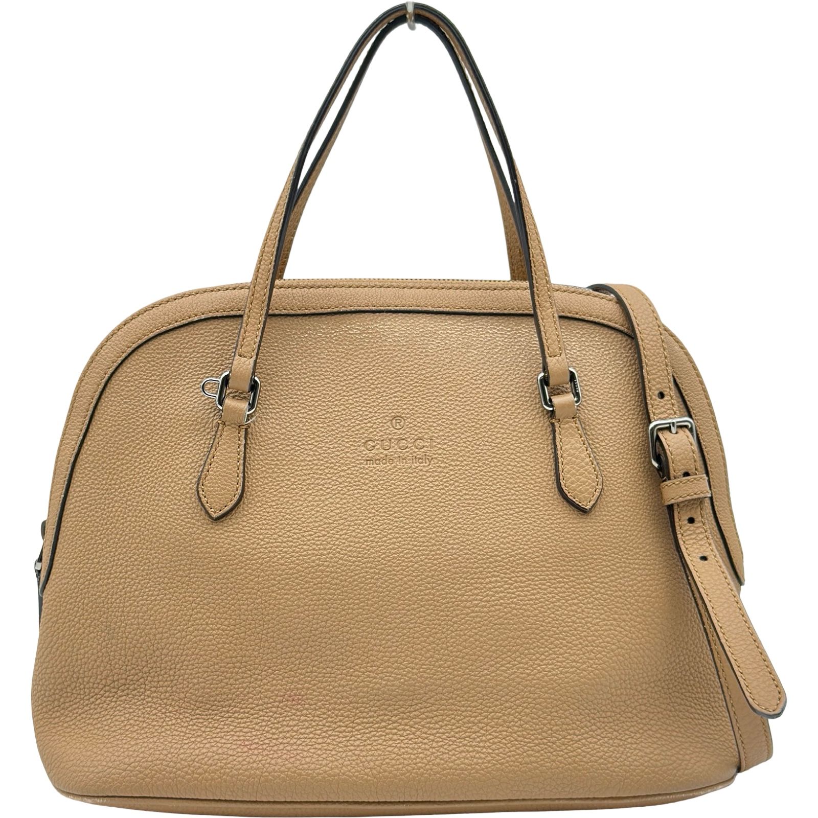 グッチ GUCCI 2WAYハンドバッグ 420023 ベージュ レザー レディース トートバッグ ショルダーバッグ