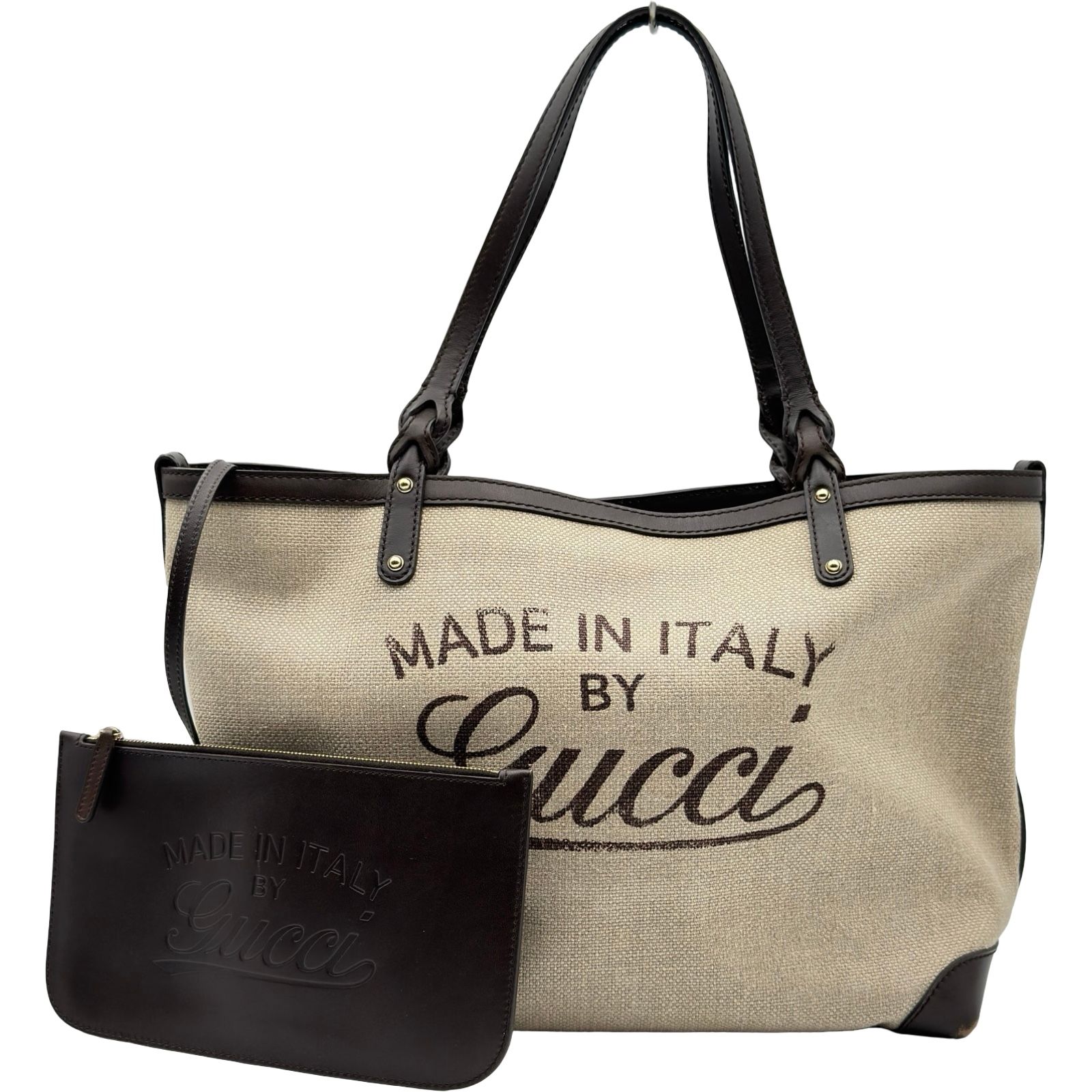 グッチ GUCCI グッチクラフト トートバッグ 247209 ブラウン キャンバス レディース ショルダーバッグ