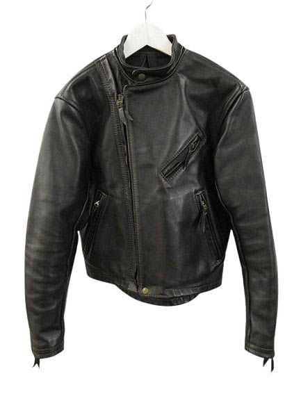 ラングリッツレザー Langlitz Leathers キャスケード Cascade ライダースジャケット ブラック プレーン 革ジャン カスタム バイカー