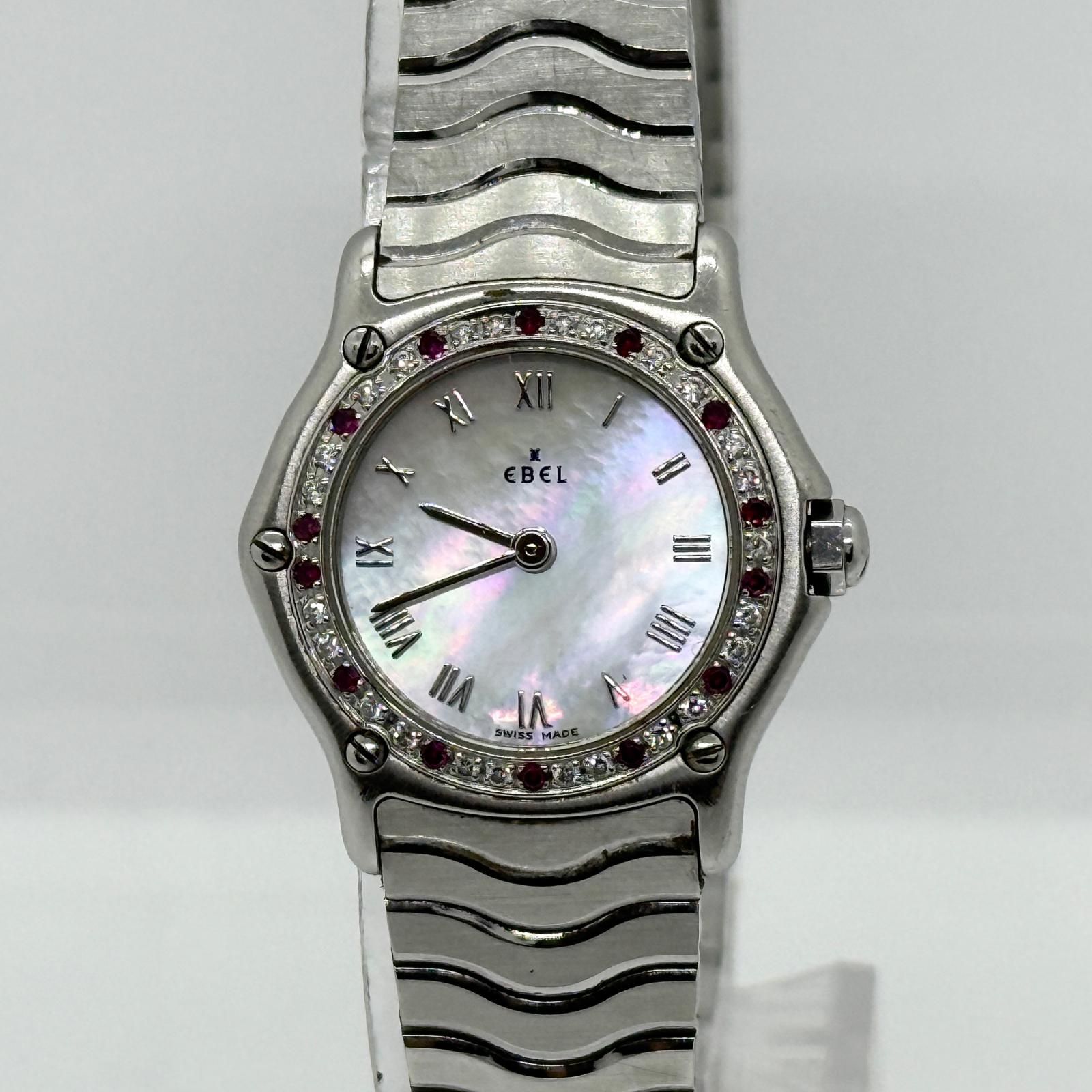 EBEL エベル クラシックウェーブ シェル文字盤 E9157116-20 QZ 