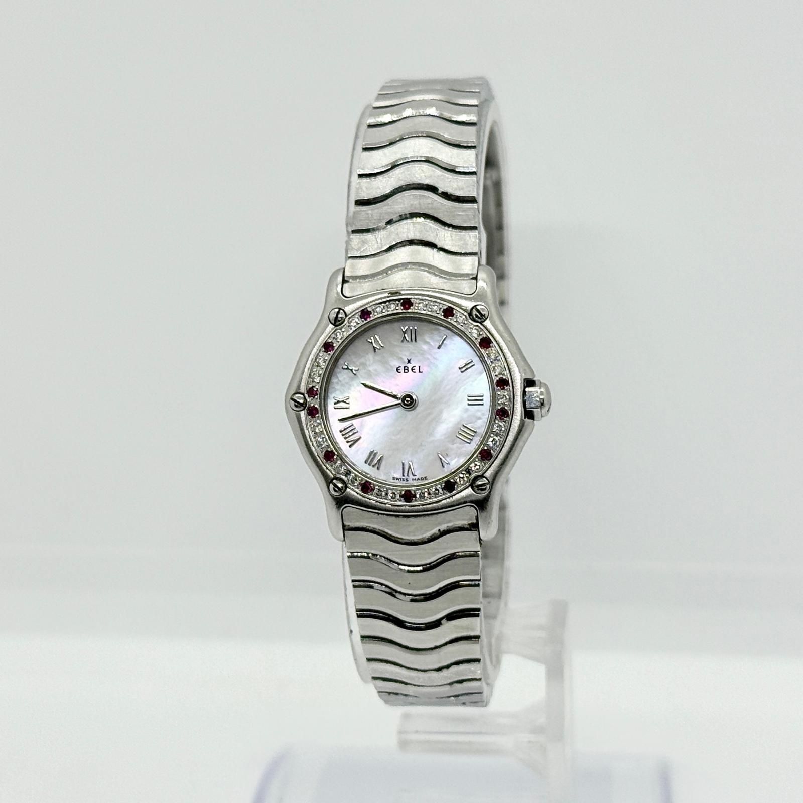 EBEL エベル クラシックウェーブ シェル文字盤 E9157116-20 QZ