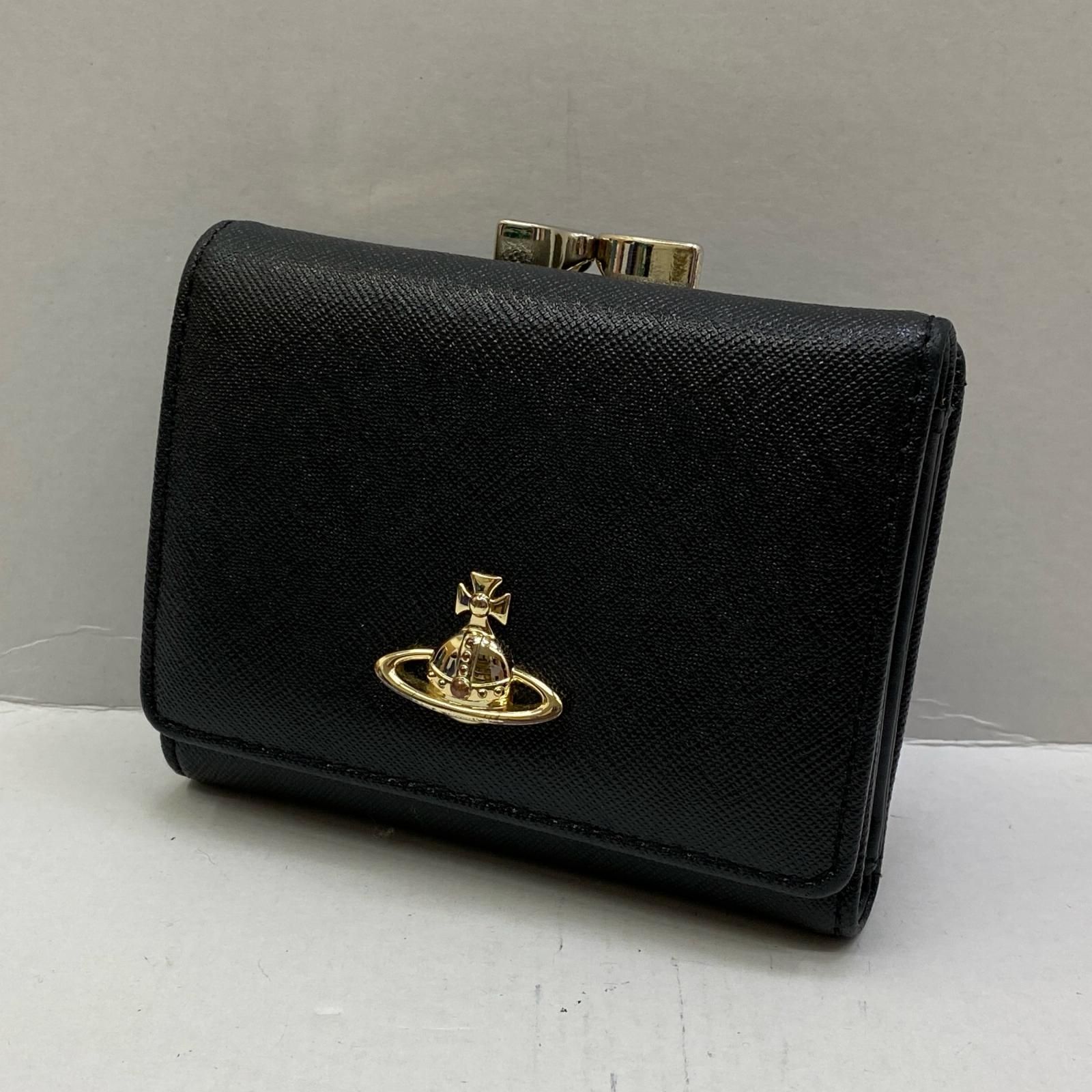 【加古川店】 中古 Vivienne Westwood | ヴィヴィアンウエストウッド 三つ折り財布 5115002MW ブラック 【124】