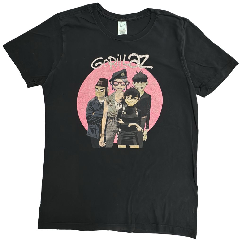 Gorillaz ゴリラズ 半袖Ｔシャツ バンド ブラック(メンズ M)中古 古着 Y2755