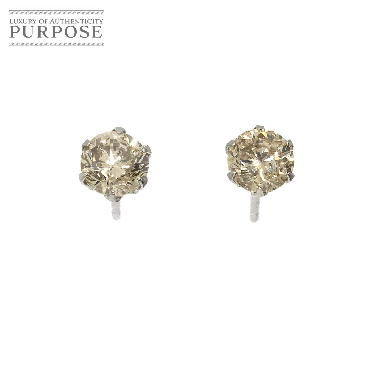 ダイヤ ダイヤ 0.30ct/0.30ct ピアス Pt プラチナ Diamond Earrings Pierced 90327742
