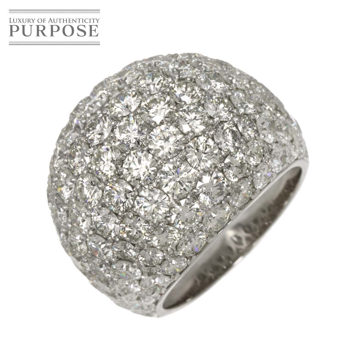 リング 14.5号 ダイヤ 10.00ct Pt プラチナ 指輪 Diamond Ring 90329922