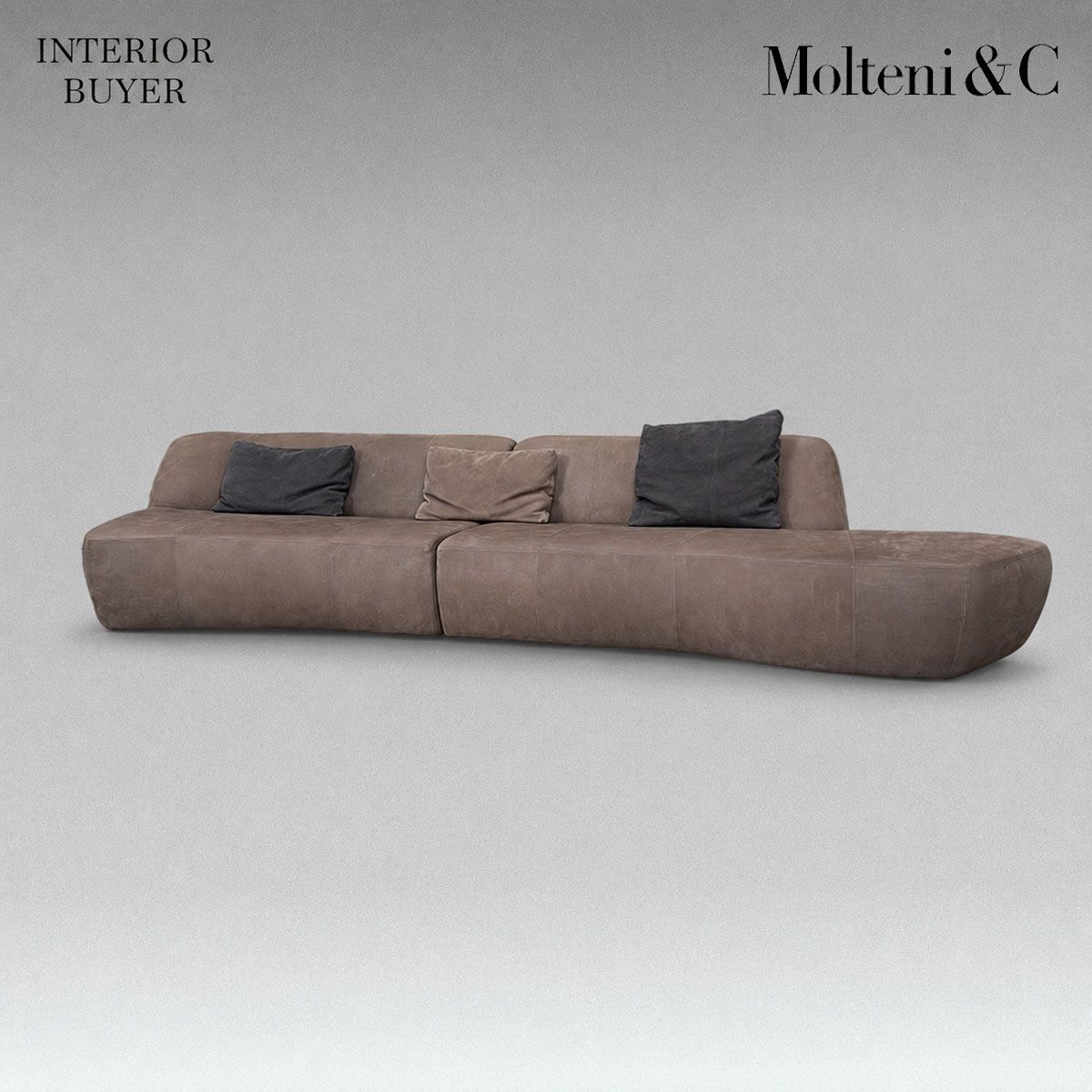 Molteni&C モルテーニ SURF サーフ ソファ レザー ブラウン ロドルフォ・ドルドーニ 定価297万