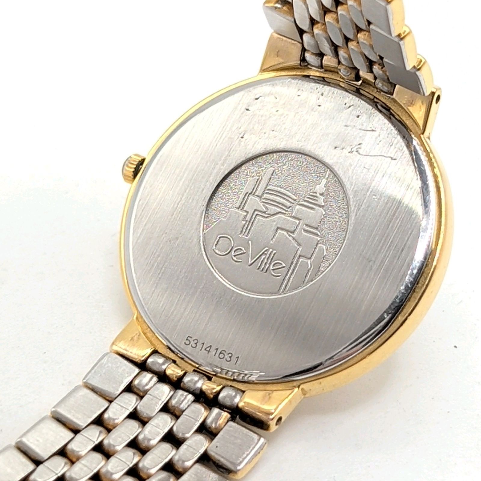 OMEGA De VILLE Watch Quartz Ladies Round Gold Combi Y2K 00S
