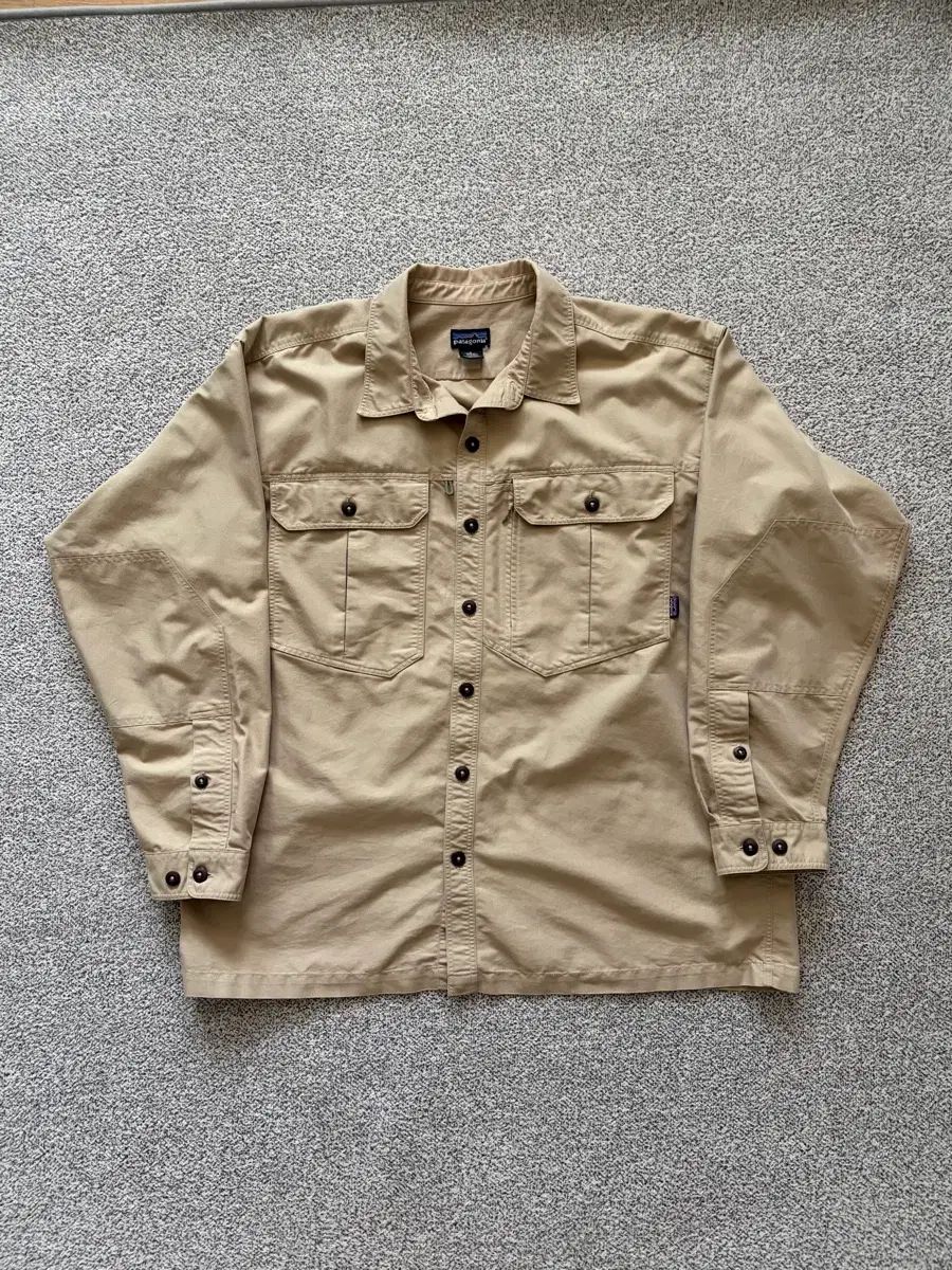 レア) 03 patagonia フィールド スクランブル ワークシャツ ポリ コットン L