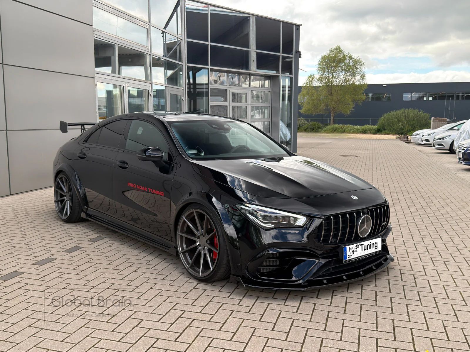 メルセデスベンツ CLA45 AMG C118 X118 フロント リップ スポイラー＋ウィングレット