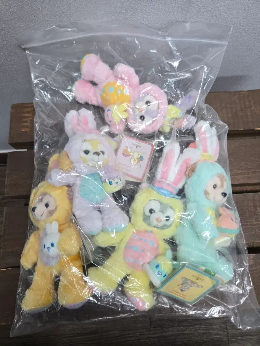 香港ディズニーランド ダッフィー＆フレンズ イースター ぬいキーホルダー 5種セット