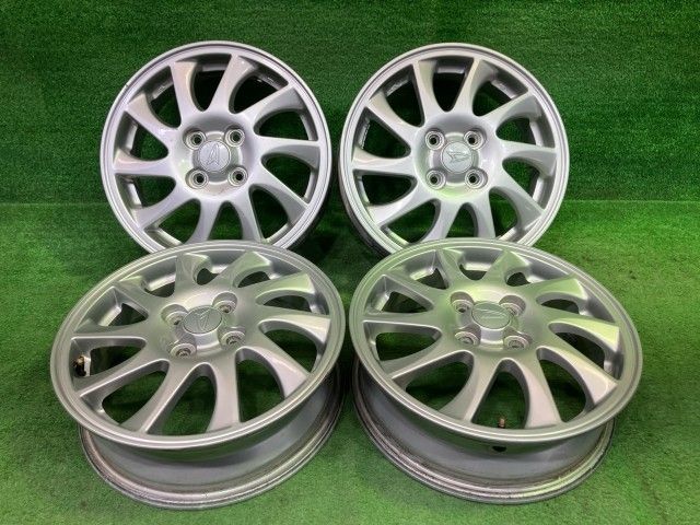 ダイハツ DAIHATSU 純正 タントカスタム L350S ホイール アルミ シルバー 15インチ 4.5J 4穴 4本 100 +45 42611-B2450