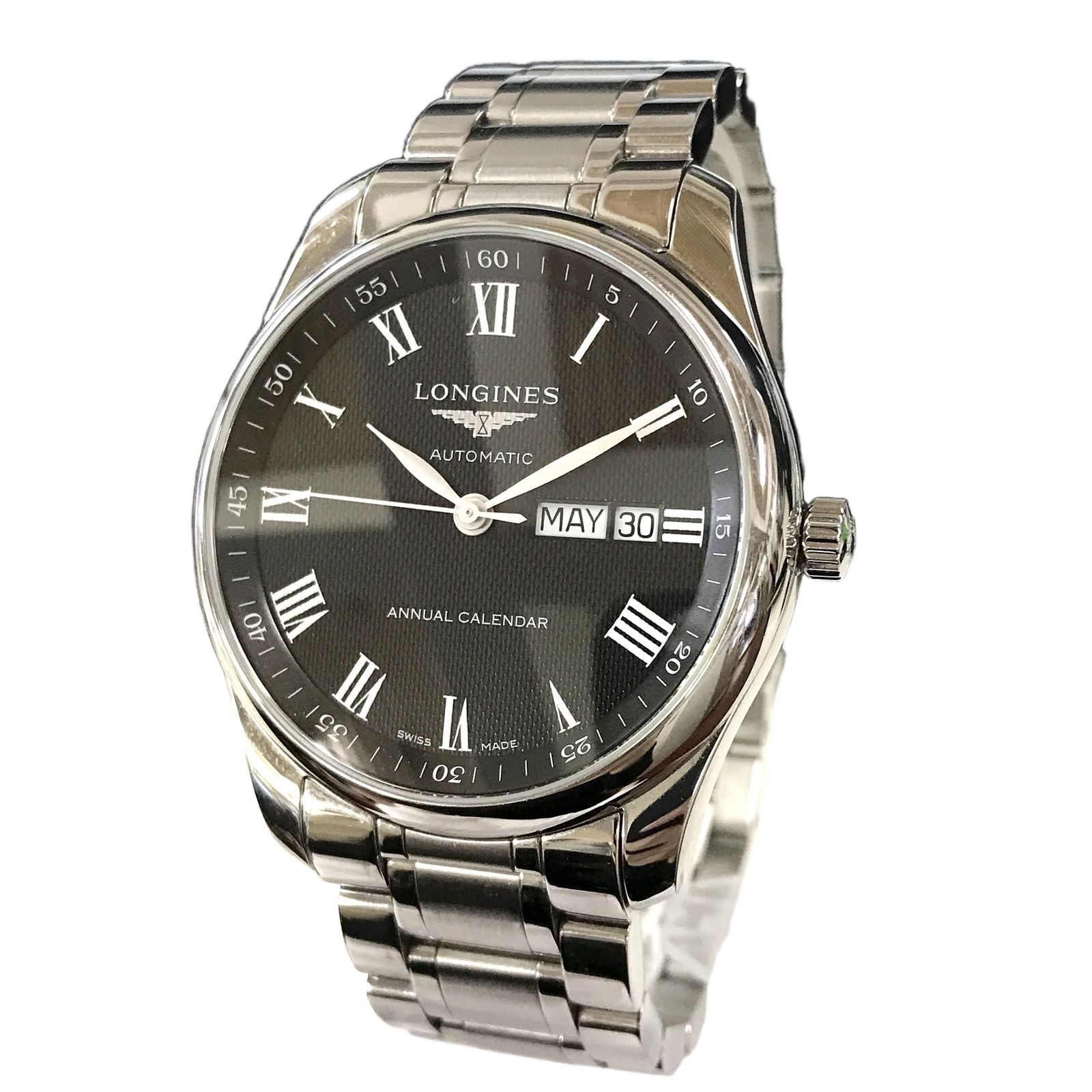 LONGINES ロンジン L2.910.4.51.6 マスターコレクション メンズ 自動巻き 稼働 腕時計 中古 良好 T11307902