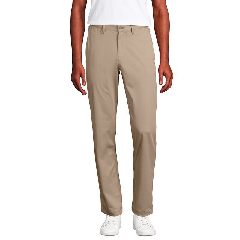 ランズエンド メンズ ボトムス カジュアルパンツ Mens Lands End TraditionalFit Flex Performance Golf Pants Khaki カーキ
