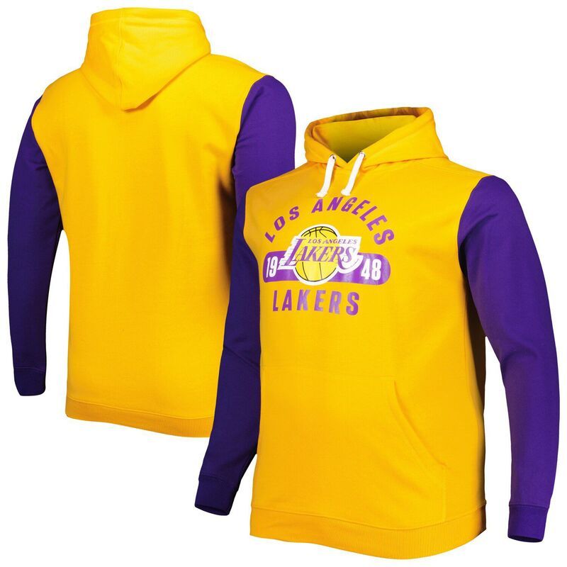 アンブランデッド メンズ トップス Tシャツ トール パーカー Unbranded Mens Fanatics Branded GoldPurple Los Angeles Lakers Big Tall Bold Attack Pullover Hoodie 15,680円